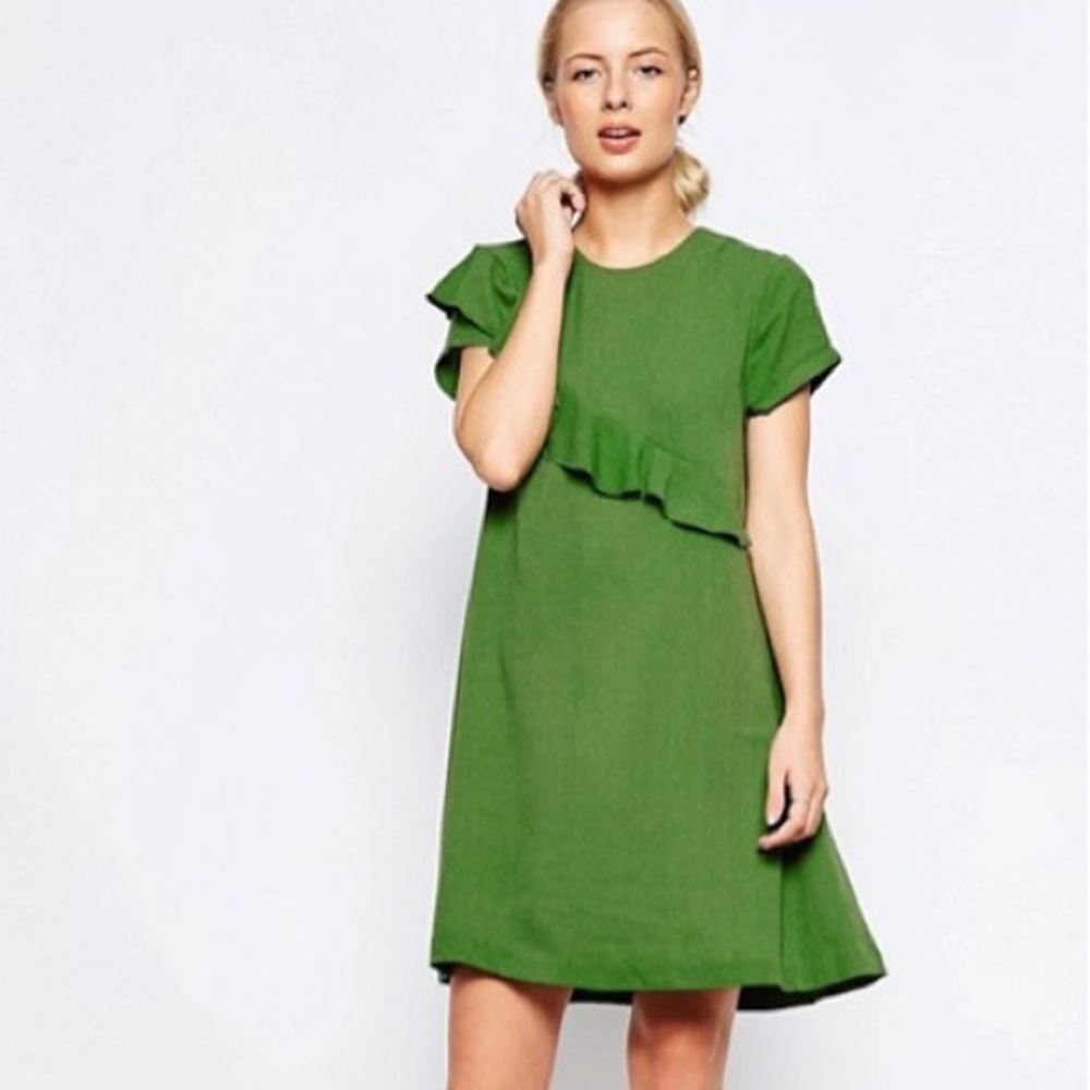 Ganni Santa Monic Green Dress